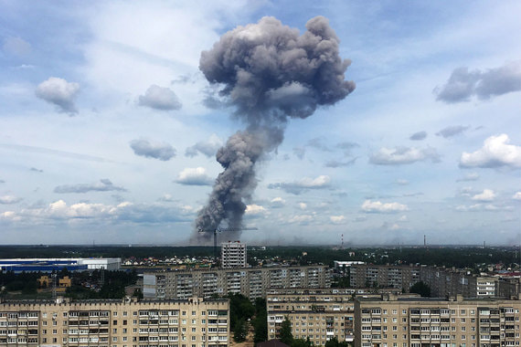 В Дзержинске произошли взрывы на заводе по производству тротила
