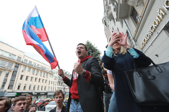 В Москве прошла акция в поддержку независимых кандидатов в Мосгордуму