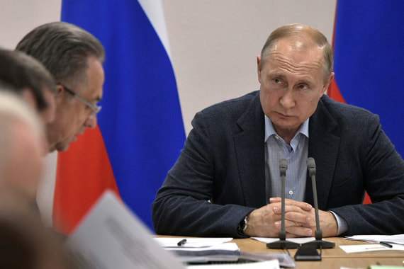 Владимир Путин на совещании в Братске