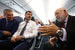 Миллиардер рассказал журналистам, что первый раз летел «Победой», но экономклассом летал много раз. На фото слева направо: Володин, руководитель Росавиации Александр Нерадько и Вексельберг
