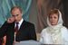2011 год. Владимир Путин и его супруга Людмила на ночной Пасхальной службе в храме Христа Спасителя