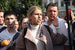 Соболь впервые за несколько недель смогла принять участие в акции, перед предыдущими протестами ее задерживали на выходе из штаба