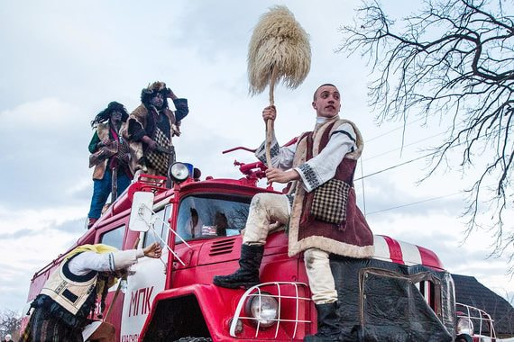Праздник «Маланка» в селе Красноильск на Украине