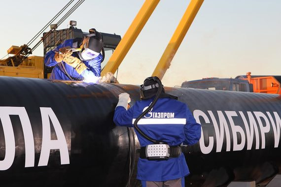 normal 1cur «Газпром» заполнил газом «Силу Сибири»