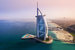 Burj Al Arab Jumeirah открылся 1 декабря 1999 г. Терраса площадью 10 000 кв. м, выдающаяся в Персидский залив на 100 м, появилась в 2016 г.