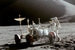 1971-1972Американцы совершают еще несколько экспедиций на Луну, астронавты проводят на поверхности спутника до трех суток. На фото миссия «Аполлон-15»