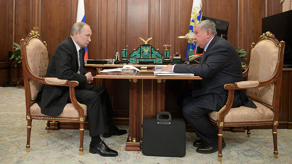 Сечин рассказал Путину о дивидендах и налогах «Роснефти»