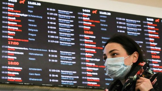 Крупнейшие российские авиакомпании из-за коронавируса закрыли свыше 20% рейсов