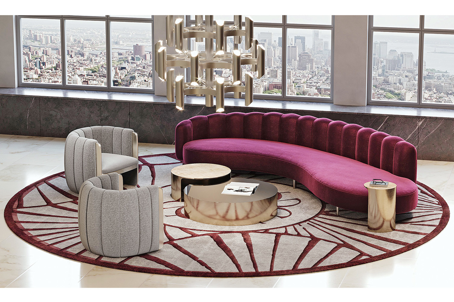 Мебель для гостиной от Elie Saab Maison вдохновлена нарядами haute couture Дома Elie Saab 