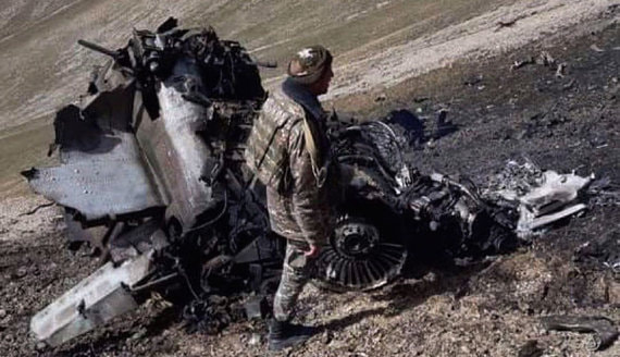 Азербайджан заявил о сбитом Су-25 Армении