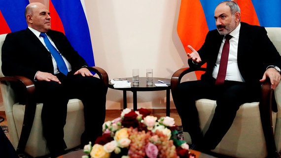 Пашинян и Мишустин обсудили развитие торгово-экономического сотрудничества