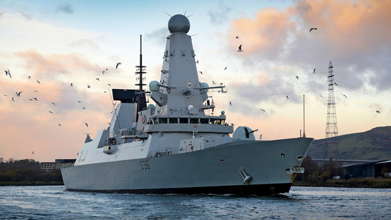 Минобороны представило видео инцидента с британским эсминцем в Черном море