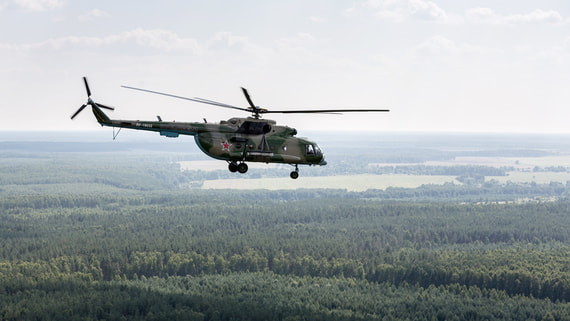 В Ленинградской области разбился военный вертолет