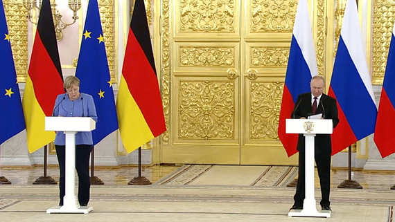 Что Путин и Меркель говорили об Украине, Афганистане и Навальном