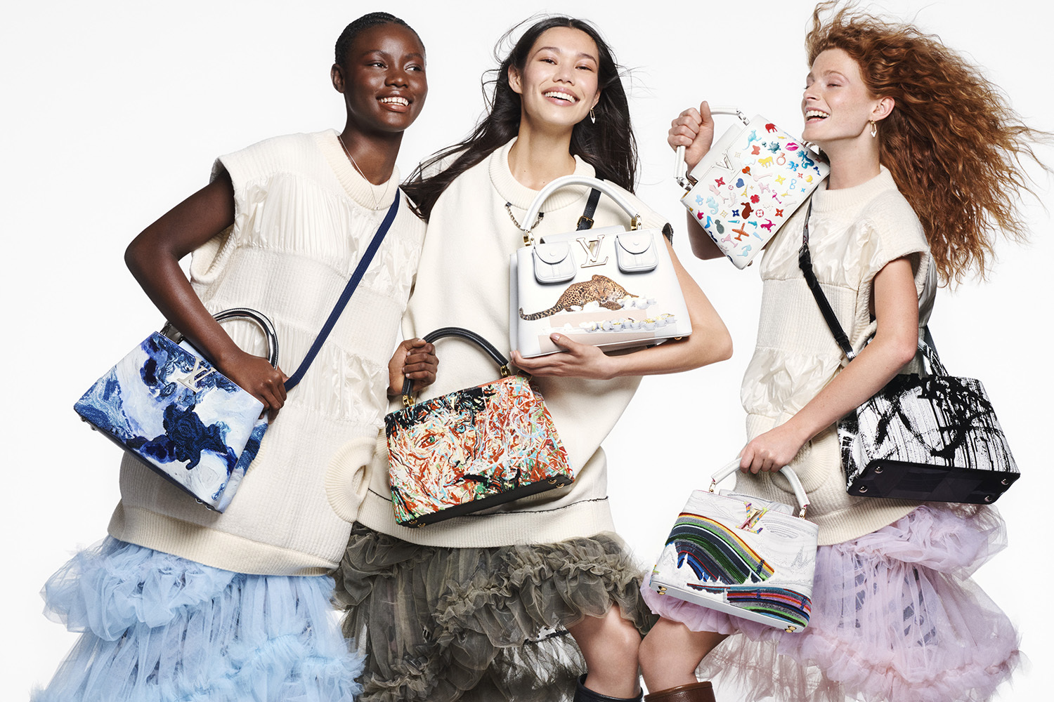 Шесть художников – Паола Пиви, Цзэн Фаньчжи, Вик Муниз, Донна Хуанка, Хуан Юсин, Грегор Хильдебрандт – присоединились к проекту Louis Vuitton Artycapucines