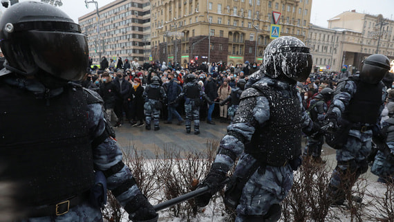 В Москве арестовали 30 человек за участие в незаконной акции