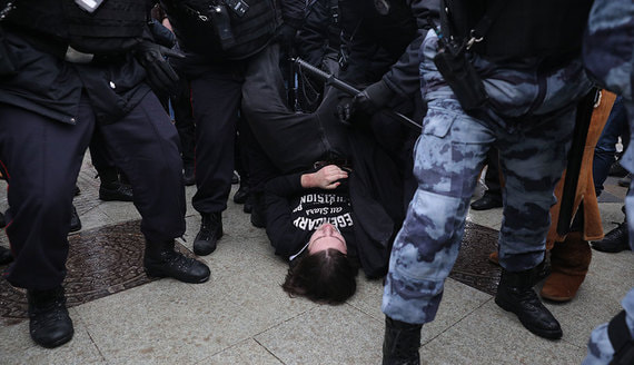 В Москве 14 человек обратились за помощью врачей в ходе акции протеста