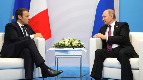 Путин и Макрон договорились о встрече глав МИД по Украине
