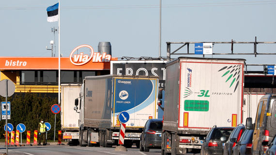 Эстония закроет пограничный пункт в Нарве для грузовиков на три месяца
