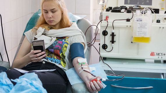 Более 90% молодых людей готовы стать донорами крови