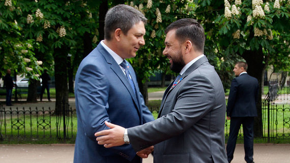 Денис Пушилин (справа) и Леонид Пасечник пришли к пониманию: обеспечить безопасность ДНР и ЛНР может в первую очередь Москва