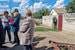 Выездное голосование на референдуме о присоединении Херсонской области к России, в деревне Широкая. Росгвардия обеспечивает безопасность