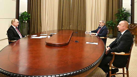 Путин предложил Пашиняну и Алиеву провести трехстороннюю встречу в Москве