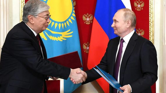 Владимир Путин и Касым-Жомарт Токаев снова обменялись мнениями о перспективах развития торгово-экономических отношений и увидели в них потенциал
