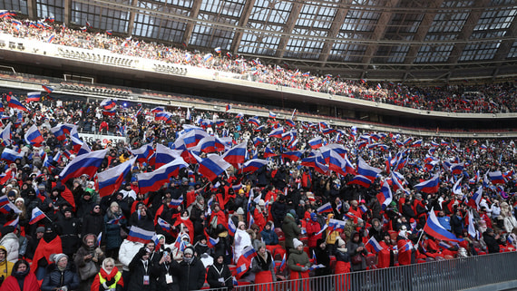 В митинге-концерте в Лужниках приняли участие более 200 000 человек