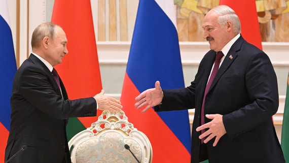 Путин и Лукашенко начали встречу в Москве
