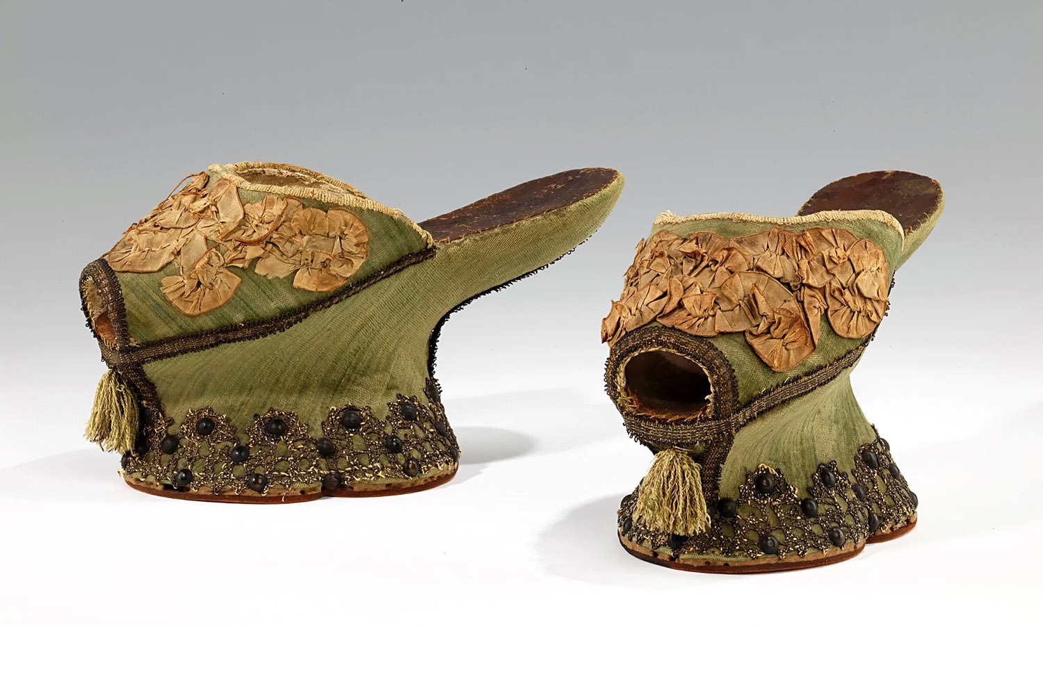 Чопины, Венеция, шелк, металл, около 1550 г.