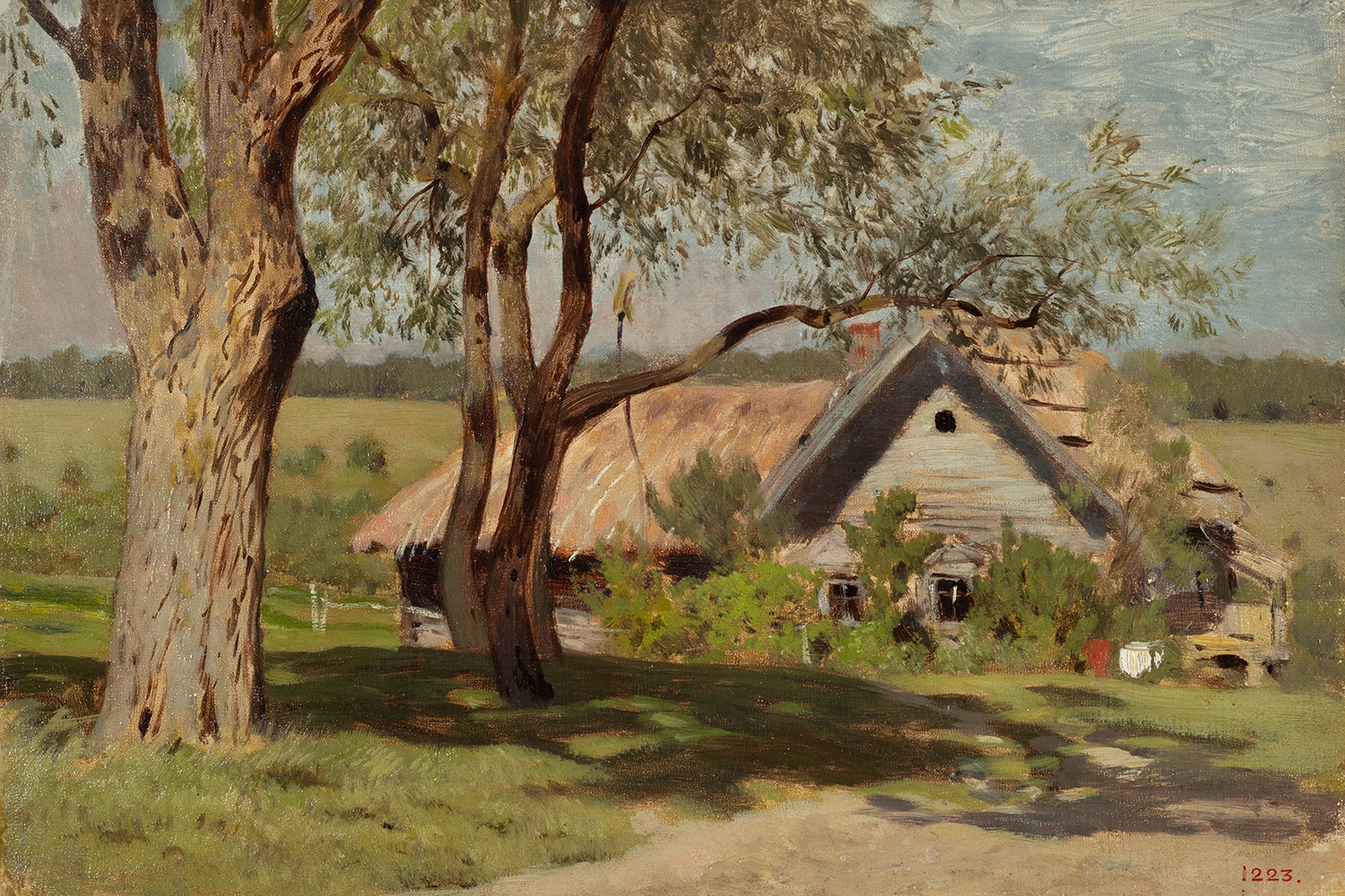 Левитан И.И. Домик с ракитами. Первая половина 1880-х 