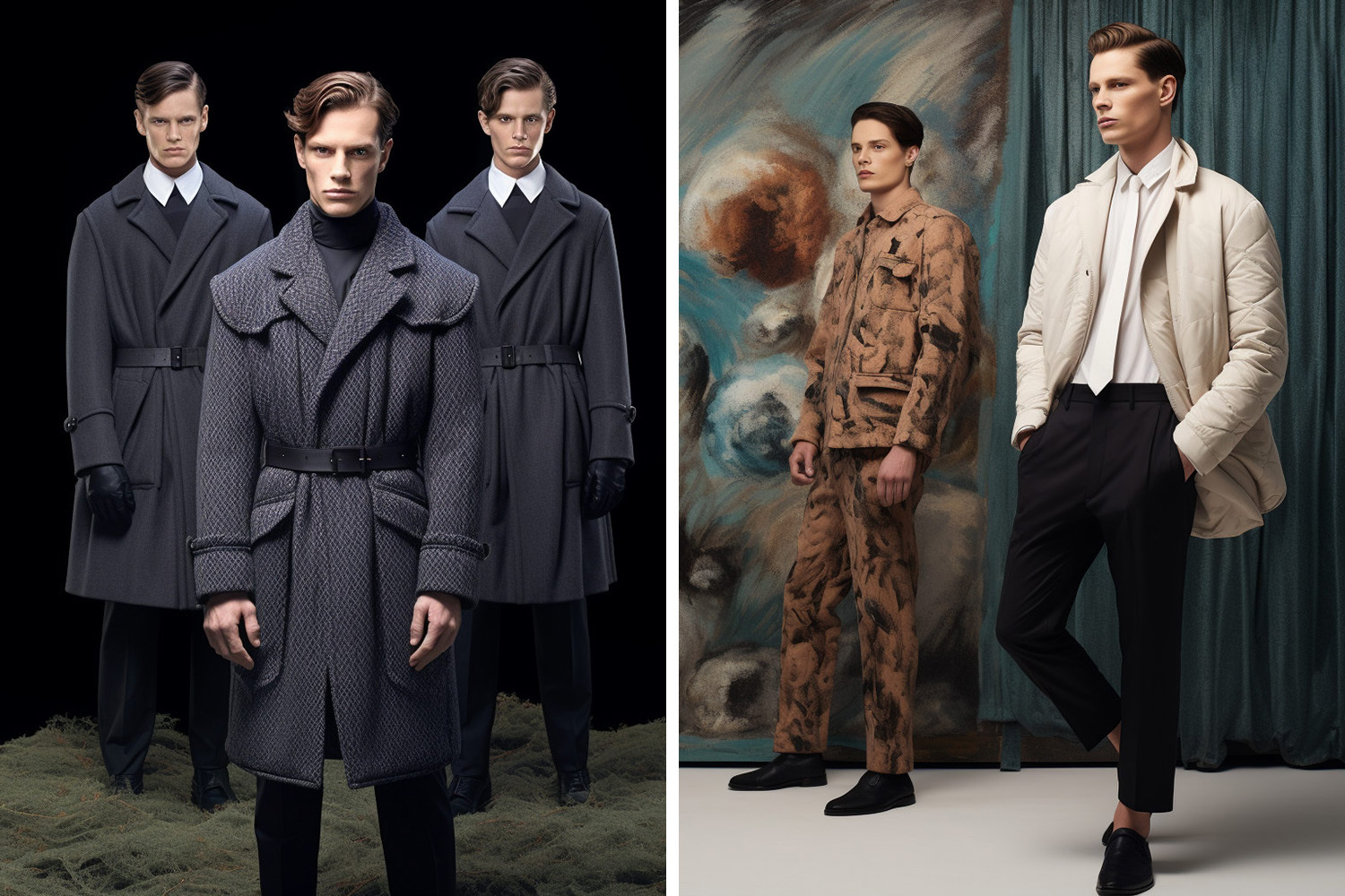 Цифровая коллекция мужской одежды создана с помощью искусственного интеллекта