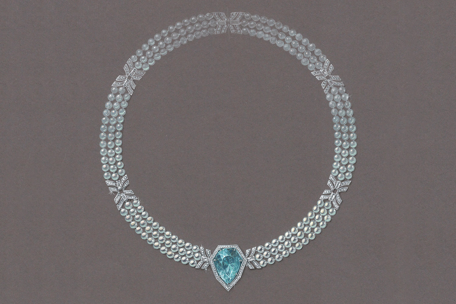 Эскиз колье Parure Atelier