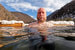 На фото: Краснодарский край. Сочи. Мужчина во время крещенских купаний на территории горного курорта «Роза Хутор».