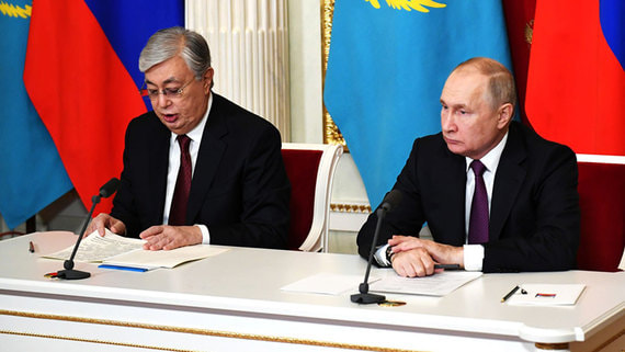 Путин и Токаев обсудили сотрудничество в энергетической сфере