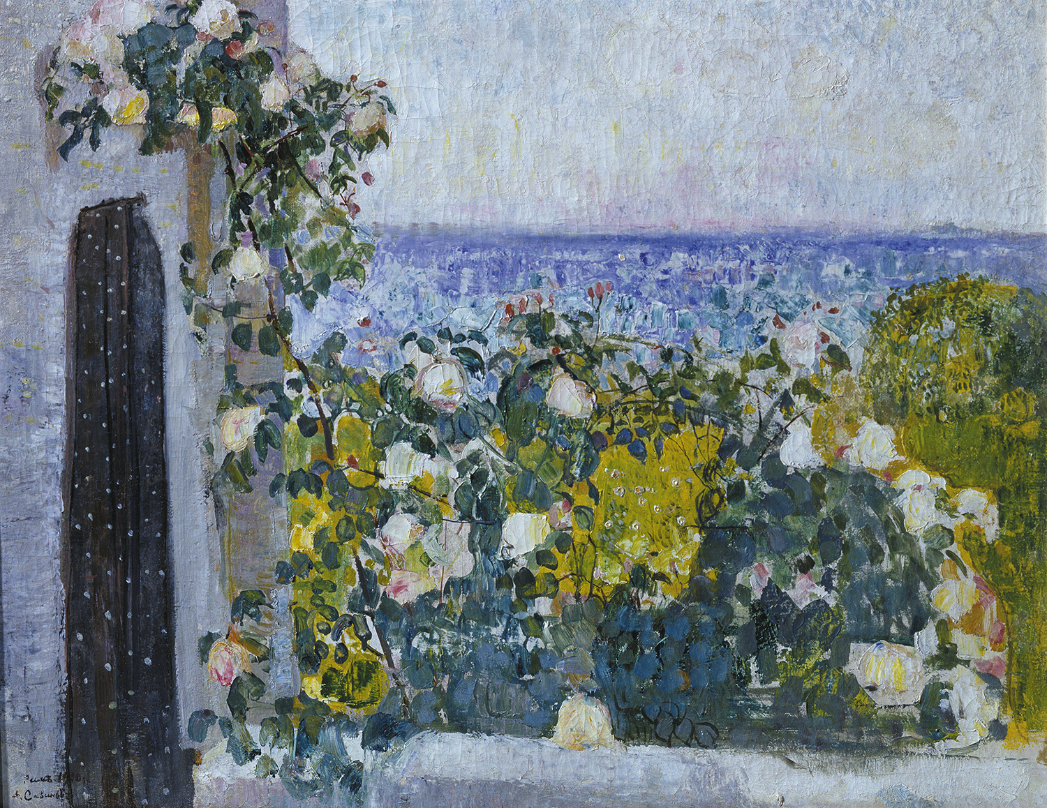 Картина Александра Савинова «Балкон, увитый цветами», написанная в Риме в 1910 году, предоставлена для выставки «Отличники» Волгоградским музеем изобразительных искусств им. И. И. Машкова