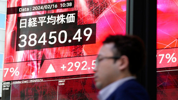 Японский фондовый индекс Nikkei приблизился к историческому рекорду