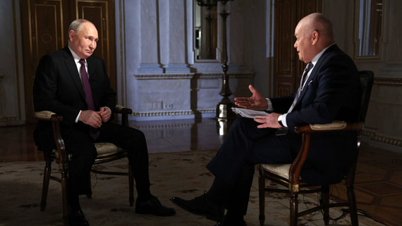 Байдену сообщили об интервью Путина журналисту Киселеву
