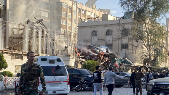 Al-Alam: авиация Израиля нанесла удар по зданию иранского консульства в Дамаске