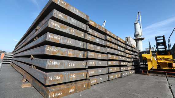 Россия увеличила втрое поставки стальных полуфабрикатов в Китай