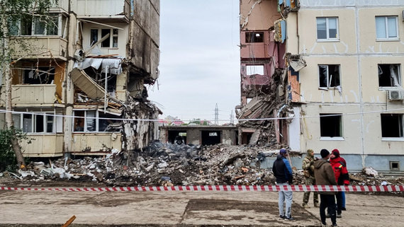 В Белгороде сохраняется угроза обрушения в пострадавшей от удара ВСУ многоэтажки