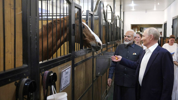 Премьер Индии Моди впервые за пять лет встретился с Путиным в Москве
