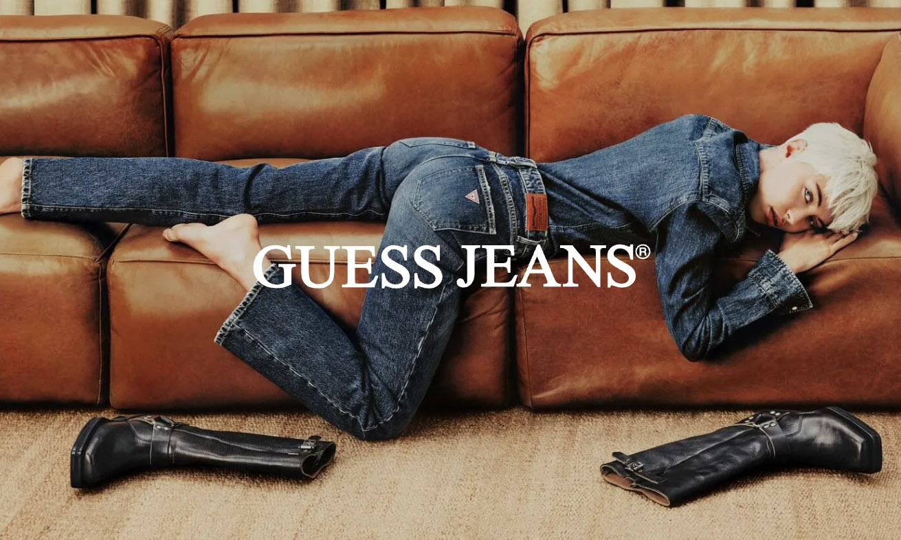 Образ из рекламной кампании Guess Jeans