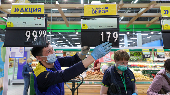 В ЦБ ожидают инфляцию на уровне 9,6-9,8% по итогам года