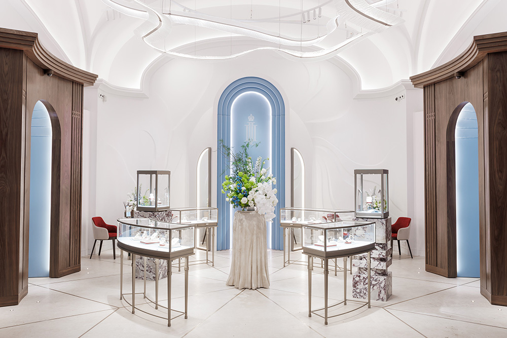 Интерьеры ювелирного салона Posié в гостинице «Метрополь»