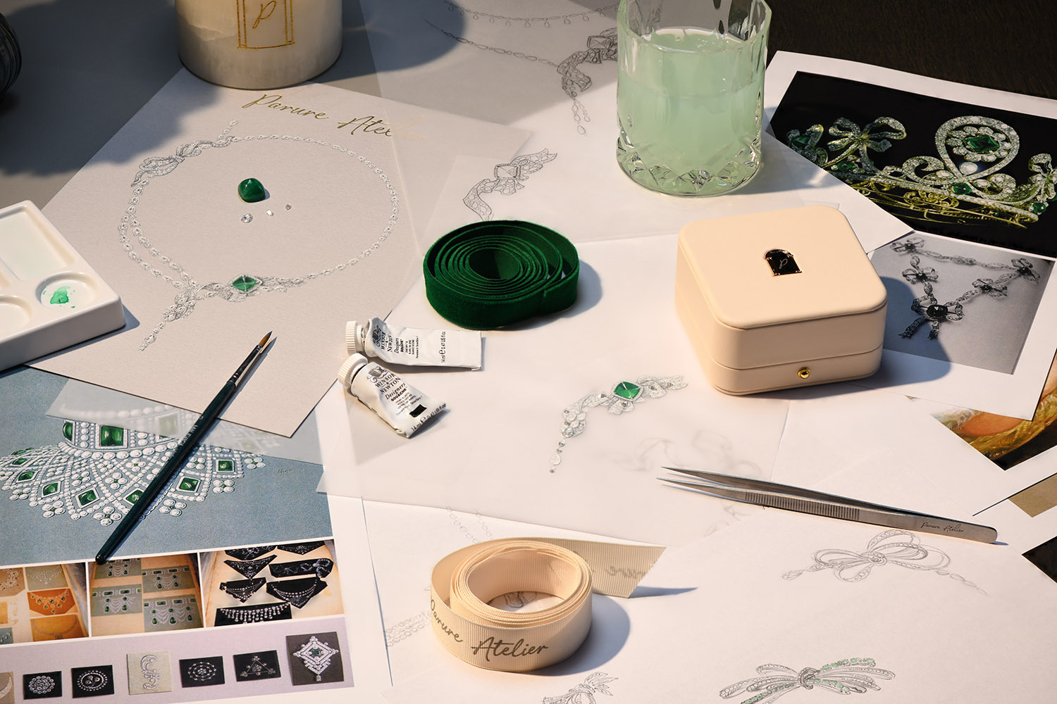 Процесс работы над эскизом Parure Atelier