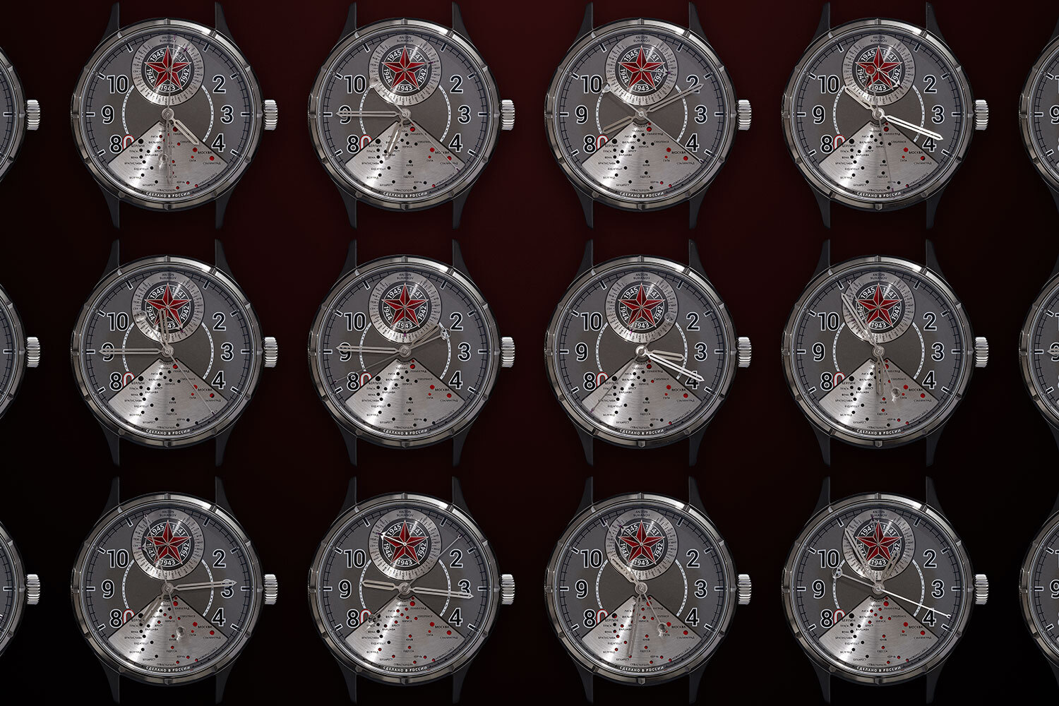 Памятная модель часов «Победа 80», созданных Антоном Сухановым