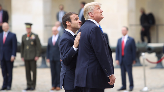 Макрон: при встрече с Путиным Трамп хочет добиться прекращения огня на Украине