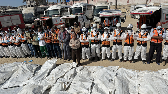 Израиль передал в сектор Газа 30 тел погибших палестинцев